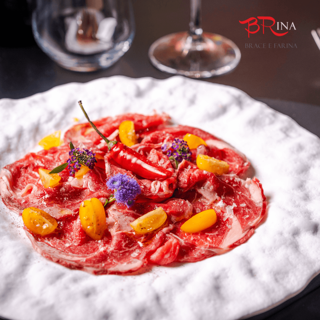 Carpaccio de ternera a la italiana